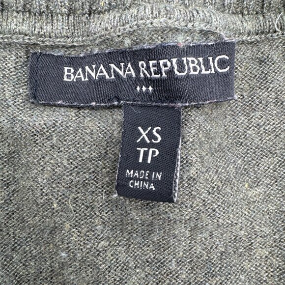 Banana Republic olive green Winter Blend Wool Cashmere blend Sweater X small - Picture 5 of 6